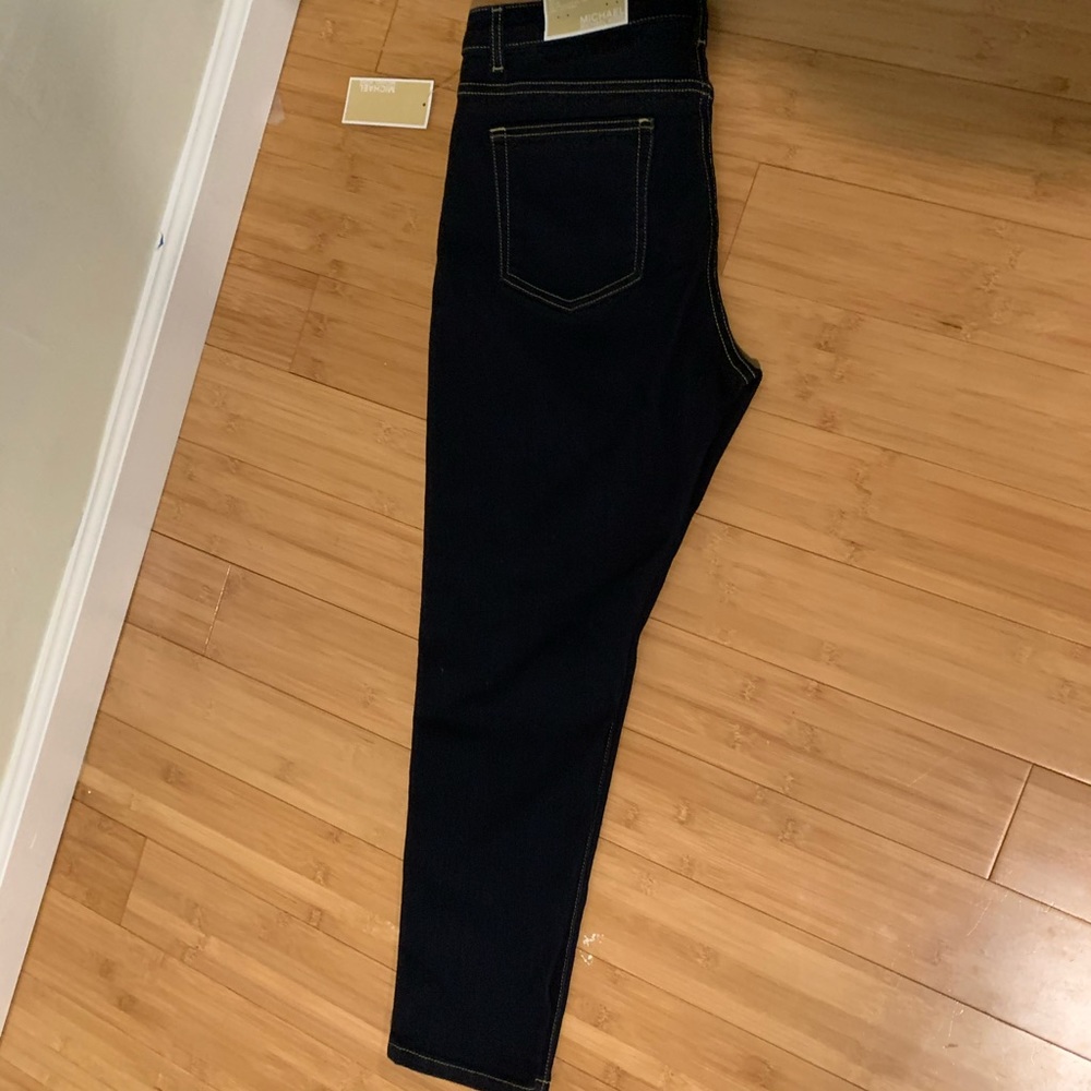 Michael Kors dark denim skinny jeans
